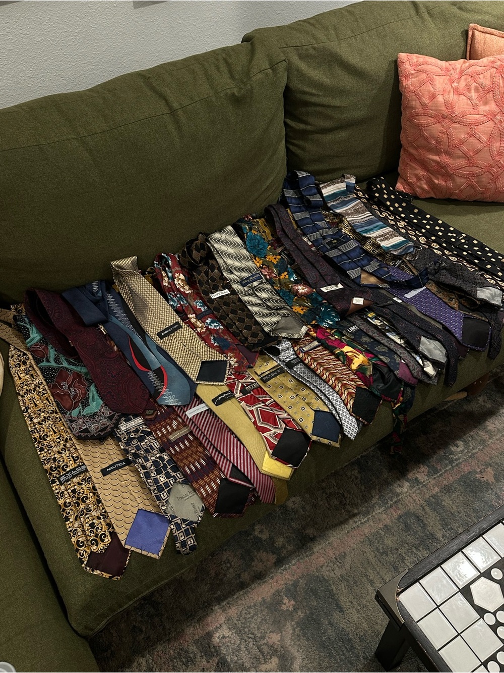49 Vintage Silk Men’s Tie Lot 80s 90s (Designers like Karl Lagerfeld) Paisley/